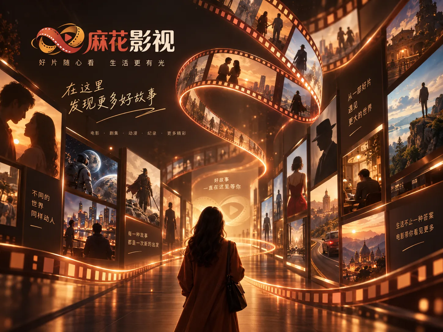 影视故事与阅读专题的氛围画面
